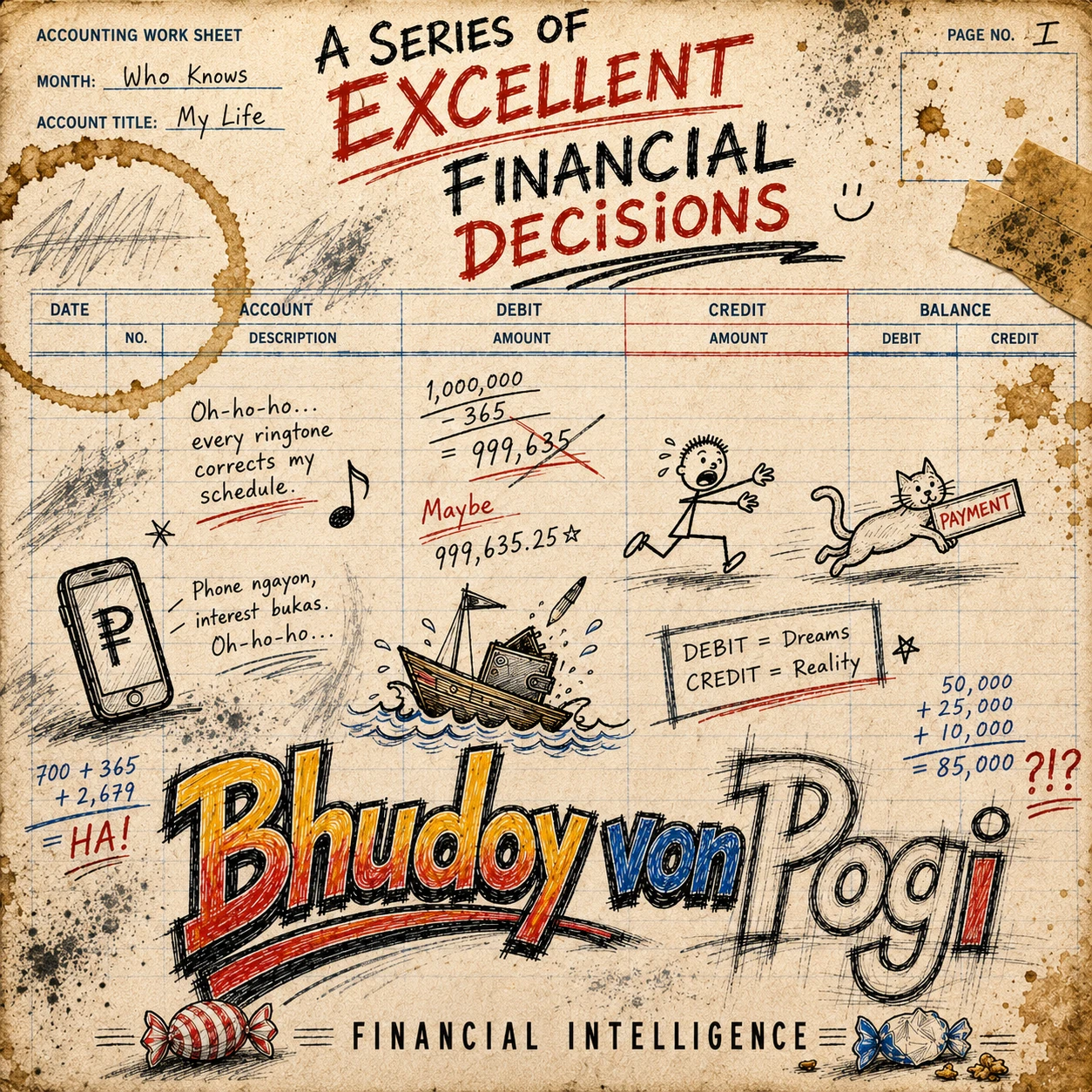 A Series of Excellent Financial Decisions cover art by Bhudoy von Pogi