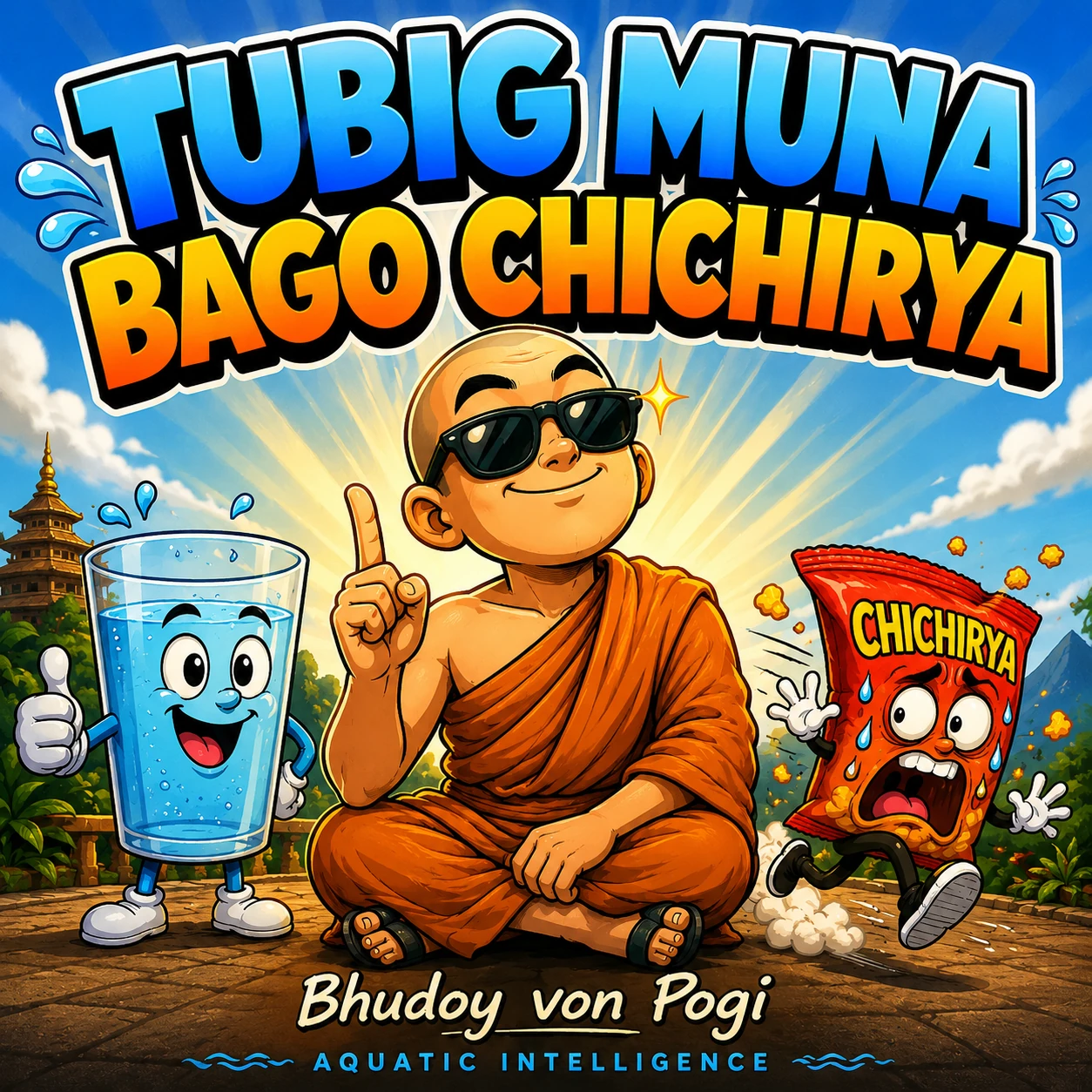Tubig Muna Bago Chichirya record cover by Bhudoy von Pogi